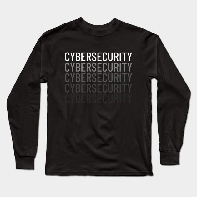 Cyber Security Fadeout Long Sleeve T-Shirt by OldCamp